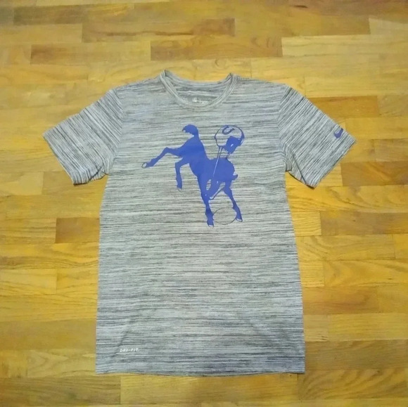 Indianapolis Colts Nike Shirt Small Blue Gray Short Sleeve Dri Fit NFL - Picture 1 of 5